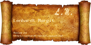 Lenhardt Margit névjegykártya