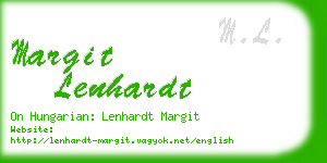 margit lenhardt business card